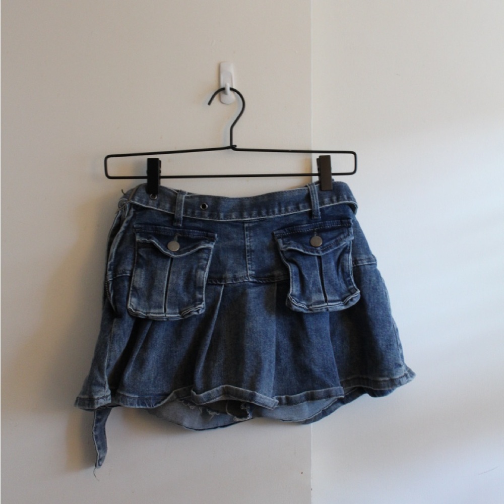 Denim Mini Skirt